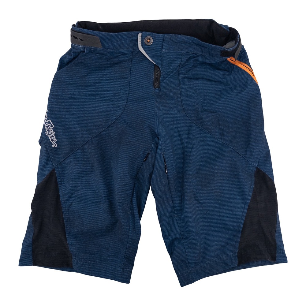 Troy Lee Designs Mens 34 Ruckus MTB Shorts Navy Blue Textured Stretch Biking
